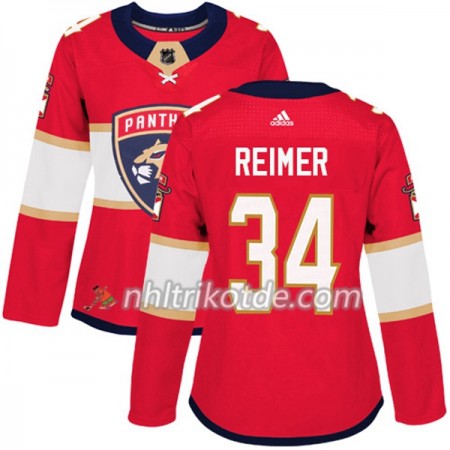 Florida Panthers Trikot James Reimer 34 Adidas 2017-2018 Rot Authentic - Dame